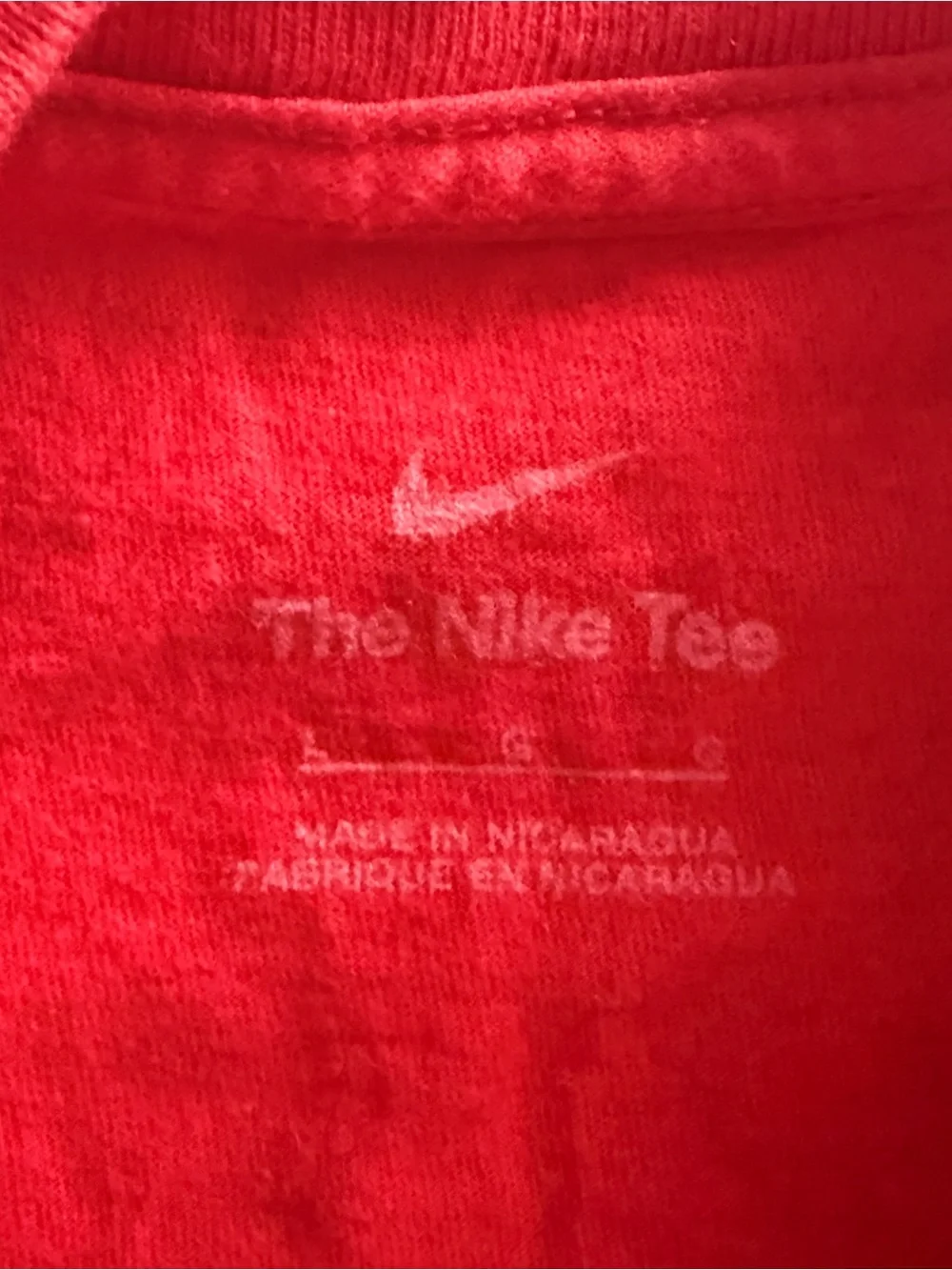 NIKE Kansas City Chiefs, 87 Kelce Red Tee, women’s Large
